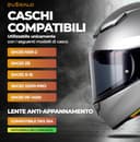 Everalo Visiera Compatibile con Shoei Nxr 2 - Z8 - Xspr Pro - X15 - Cwr F2 (Light Fume') - 2