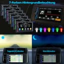 iFreGo 2 Din Autoradio mit Wireless Carplay & Android Auto, Autoradio Bluetooth mit Bildschirm Touchscreen, AM/FM Radio,7 LED Farben,Mirror Link,Radio mit Rückfahrkamera,RDS,USB - 7