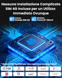 Dash Cam Auto, Veralyxa 4G LTE Dashcam Auto senza WiFi, Telecamera per Auto con SIM, App Video in Diretta, Audio Bidirezionale, GPS, Rilevamento Collisione/Moviment, Visione 170°, Include Scheda 64G - 9