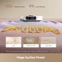 dreame L10s Ultra Gen 3 Robot Vacuum and Mop with 25,000Pa Suction, Extendable Side Brush, 100-Day Auto-Empty, Auto Water Tank Refiling, 10.5mm Mop Lifting, and Voice & App Control - 3