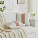 Fundas Cojines 40x40 Marrón Boho Moderno Decorativa Otoño Funda de Cojin Bohemio Suave Algodón Lino Almohada Sofa Cojín Cuadrado para Sofá, Sala de Estar, Jardín, Decoración del Hogar Juego 2 - 4