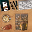 Urban Leather Albero Della Vita, Stampa A Cuore Diario In Pelle Con Chiave, Vintage Quaderno Con Pagine Non Foderate E Bordi Frastagliati, Fatto A Mano Regalo Per Uomo E Donna - 6