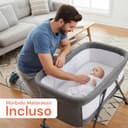 Avilia - Culla Neonato Pieghevole, Lettino per Bambini Co-Sleeping con Zanzariera Fotosensibile e Materasso Traspirante, Culla Fianco Letto Compatta e facile da Trasportare, Rapida Chiusura. - 5