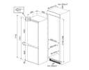 Smeg FRIGO INCASSO COMBINATO 275LT H178 NO FROST - E C8174TNE - 2