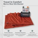 Cocoon Travel Blanket Merinowolle/Seide - Dark Terracotta - 6