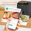 COSORI Friggitrice ad Aria, Air Fryer 6,4 Litri, Forno Elettrico, Doppia Resistenza, Connessione Wifi, 11 Funzioni Preimpostate, Libro&APP Ricette, 1700W, P585S Grigio Scuro - 5