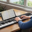 88 Key Folding Piano Keyboard, Semi-Weighted Digital Piano with Bluetooth MIDI, Electric Piano for Beginners, Carrying Case Included - 3