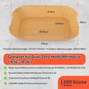 BYKITCHEN 220Stück Airfryer Backpapier für Ninja Foodi Max Dual Zone Heißluftfritteuse AF400EU, Backpapier für Heißluftfritteuse 2 Kammern 9L & 9,5L, Zubehör für Anderen Doppelkammer/Duo Air Fryer - 2