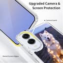 TIANDIMY Personalized Phone Case + Screen Protector for Realme GT Neo6 SE,Custom Picture Image Name on Silicone Cover,Transparent Shockproof TPU Case,Customized Bumper Phone Case -TU - 2