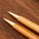 Hsyzygian Set di 5 penne a sfera in legno fatte a mano, per aziende e materiale scolastico, design unico - 7