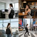 Hapkou Women's Mini Backpack Casual Daypack Rucksack Lightweight Nylon Travel Bag Ladies Girls Small Backpack for School Work Travel - 6