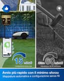 ECOVACS GOAT O800 RTK Robot Tagliaerba Senza Filo Perimetrale 800m², RTK+Vision Potenziata da LiDAR Rasaerba Robot, Mappatura Automatica, Passa percorso di 0,7 m, Taglio dei bordi, Pendenza 45% - 2