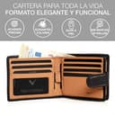 Lavalen Carteras para Hombre Piel - Monedero con Estilo - Cartera Hombre Hecha a Mano Cuero Auténtico - Billeteras con RFID - La Cartera Cómoda - Wallets for Men - Regalos Originales. - 4