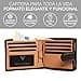 Lavalen Carteras para Hombre Piel - Monedero con Estilo - Cartera Hombre Hecha a Mano Cuero Auténtico - Billeteras con RFID - La Cartera Cómoda - Wallets for Men - Regalos Originales. - 4