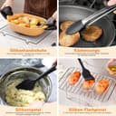 Heißluftfritteuse Zubehör für Cosori Dual Blaze Twinfry XXL 10L, Airfryer Zubehör 2×5L Silikonform für Cosori heißluftfritteuse, Air Fryer Silikon für Heißluftfritteuse Cosori 10L Zubehör - 6