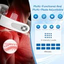 Electric Neck Massager with Heat, Neck Massager for Neck Pain Shoulder, 4 Head Cervical Spine Massage with 6 Mode & 9 Intensity Levels, USB Charging Nerve Massager for Women/Men/Mom/Dad Gifts - 3