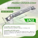 2 Stück Mähroboter Messer Mähmesser Ersatzmesser Für Stihl Mähroboter iMOW RMI 422 422P 422PC RMI422 P C Edelstahl Rasenmäherklingen 20 cm, Silber - 2