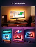 Govee Gaming Light für Monitor G1, TV LED Hintergrundbeleuchtung für 27-34 Zoll TV oder PC, Smart RGBIC Wi-Fi TV Backlight, Doppelte Lichtperlen mit 123 Szenenmodi App-Steuerung, kompatibel mit Alexa - 6