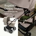 Bugaboo Donkey 5 Mono, Convertible Into Side by Side Double Stroller, Improved Design, Reversible Seat, One Hand Steering and Side Basket, Desert Taupe - 2