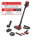 Bosch Akku-Staubsauger Unlimited Gen2 Serie 8 ProAnimal BCS8224PET, Tierhaar-Staubsauger, beutellos, bis 65 Min Laufzeit, mit Wechselakku, Schnellladegerät, Hygiene-Filter, Tierhaar-Bürstenrolle, rot - 2