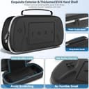 Tokluck Tasche für PlayStation Portal Remote Player, Harte Tragetasche für PlayStation Portal Zubehör, Reisetasche Hülle Aufbewahrungstasche für PS Portal Zubehör, Schwarz - 6