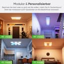 nanoleaf Skylight Starter Kit, 3 LED RGBCW Smarte Deckenleuchten - Modulare WLAN LED Deckenlampen, 16 Mio. Farben, Dimmbar, Musik & Bildschirm Sync, Funktioniert mit Apple Home Alexa Google Home - 3