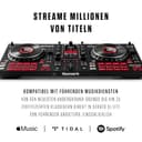 Numark Mixtrack Platinum FX - DJ Controller Pult mit 4-Deck Kontrolle, integriertem Audio Interface, Jogwheel-Displays und Effektpaddeln - 6