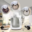 Bosch - Robot de Cocina, Serie 6, 1600W, Amasado Planetario 3D, Set de Pastelería, Triturador, Batidora de vaso ThermoSafe, Blanco, MUMS6EW22 - 9