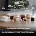 De'Longhi ECAM322.70.SB Magnifica Plus Automatic Coffee Machine with LatteCrema Hot, Bean to Cup Espresso Machine with 18 One-Touch Recipes, Full-Touch Control Panel, 1450W, Silver/Black - 4