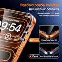 TAURI 2 Unidades Protector de Pantalla para iPhone 17 Pro completo mejorado Completa con Herramienta de Auto-Instalación Sin Polvo, Vidrio Templado, [Protección de Nivel Militar] Resistente a Rasguños - 6