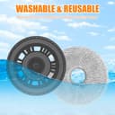 4 Wischtücher mit 2 Ersatzhalterung Zubehör für Dreame L20 Ultra/L10s Ultra Gen2/L10s Pro Ultra Heat/X30 Ultra/X40 Ultra/X40 Master/L40 Ultra – Mopptücher & Halter, Roboter Staubsauger Ersatzteile - 6