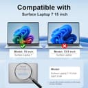 STARY 360° Privacy Screen for Surface Laptop 7 15 inch (Model:2037 2108), Microsoft Surface Laptop Privacy Film Filter All Round Anti Peeping Blue light Glare Screen Protector - 2