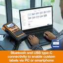 Brother PT-E310BTVP | Etichettatrice Palmare Professionale | Settore Elettrico | Tastiera QWERTY | Display LCD | 384 Simboli | Nastri TZE fino a 18 mm | Valigetta e alimentatore inclusi - 6