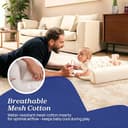 Chicco Mommy Pod 3in1, Riduttore Lettino Neonato, 81 cm x 49 cm, Nido per Bebè, 0-3 mesi per la Nanna, 0-8 mesi per il Tummy Time, Rivestimento in Cotone Organico, Lavabile in Lavatrice, Beige - 6