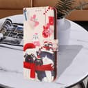 BLOTECH Wallet Case for OPPO Realme GT Neo6 Flip PU Leather Case, Santa Claus, Christmas hats Pattern Cover with Stand Feature Card Storage Skin Magnetic Clasp Cover for OPPO Realme GT Neo6 - 4