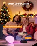 Hifree Smart Table Lamp, Dimmable Desk Lamp with App/Voice Control, LED RGB Color Changing Touch Lamp, Night Lamp for Bedroom Compatible with Alexa and Google Home No Battery Included - 2