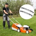 2 Stück Mähmesser Mähroboter Messer 28cm Ersatzmesser Messerklingen Kompatibel mit Stihl iMow Mähroboter RMI Viking MI 632 632 P 632 C 632 PC Rasentrimmer Rasenroboter Messer Rasenmähermesser - 3
