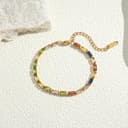 Joo&Rind Gold Armband Damen Edelstahl Tennis Armband Vergoldet 18K Wasserfest Zirkonia Armbänder Schmuck Geschenk für Frauen - 4