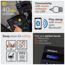 Kit Elettronico V-Drums Roland TD-07DMK – Kit con le leggendarie pelli Mesh a doppio strato dalla suonabilità ed espressività superiori – Audio & MIDI Bluetooth – USB per registrare dati audio e MIDI - 13