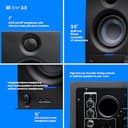 PreSonus Eris 3.5 Gen 2, Altoparlanti Attivi da Scrivania 3.5" per Multimedia, Gaming, Produzione Musicale di Qualità Studio, Potenza 50 W, Nero - 4