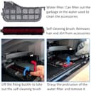 EATBALE Replacement Parts for Roborock S8 MaxV Ultra Robot Vacuum Cleaner 2 x Main Brushes 4 x Side Brushes 4 x Round Mop Cloths 4 x Long Mop Cloths 2 x Filters 2 x Dust Bags Accessories Kit - 6