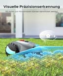 YARDCARE V100 Mähroboter ohne Begrenzungskabel, mit Vision Navigation, Spiralschnitt, 150 Hinderniserkennung, Rasenroboter bis zu 150 m², 4Ah Akku Rasenmäher Roboter mit Kamera, Ersatzklingen - 2