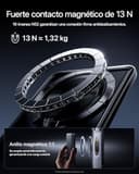 Baseus PicoGo AM52 MagSafe Powerbank, Qi2.2 Magsafe de 10 000 mAh, Carga Inalámbrica Ultrarrápida de 25 W, Carga Rápida PD de 45 W, Batería Externa Magnética Slim para iPhone 17/16 Pro MAX, Negra - 4