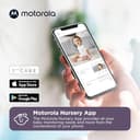 Motorola Nursery PIP1000 Baby Monitor con Cámara - Cámara para bebés con control de aplicación - Monitor de bebé - Visión nocturna y comunicación bidireccional - Montaje en pared - Blanco - 6
