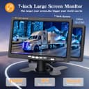 Inefala Digital Inalámbrica Cámara de Visión Trasera Kit con Monitor de 7 Pulgadas HD 1080P y 2 Cámara, Cámara de Marcha Atrás IP68 Impermeable Visión Nocturna 12V-36V para RV Caravana LKW DC - 2
