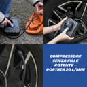 MICHELIN 009543 Compressore ad aria senza fili Pro – Gonfiatore elettrico portatile 10 BAR – Portata 19 L al min – Batteria al litio 11,1 V – Pressione programmabile – Lampada ideale per auto, moto - 3