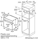 Bosch HSG7364B1, forno a vapore da incasso Smarter Serie 8, 60 x 60 cm, serbatoio dell'acqua da 1 l, nero, Made in Germany, autopulente, Air Fry, display a colori, aria calda 4D, Bosch Assist + - 7