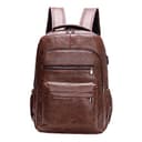 Baoblaze Zaino da viaggio da uomo, in pelle PU, con tasche multiple, resistente all'acqua, casual, per pesca, shopping, escursionismo, Caff - 7