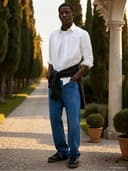 Tommy Jeans Herren Tjm Original Stretch Shirt Dm0dm04405 Langarmhemden Gewebte Oberteile, White (Classic White), M EU - 4