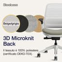 Sedia da ufficio ergonomica Steelcase Series 1 con supporto lombare LiveBack e braccioli 4D Truffle; Prodotto in Europa - 9